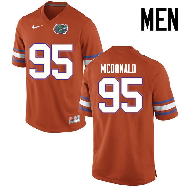 Men's NCAA Florida Gators Ray McDonald #95 Stitched Authentic Nike Orange College Football Jersey FFB6365KI